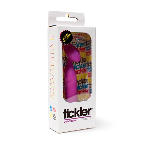 Różowy silikonowy wibrator z zaokrągloną końcówką do masturbacji punktu G i łechtaczki Tickler Vibes Cute Tickler Różowy silikonowy wibrator z zaokrągloną końcówką do masturbacji punktu G i łechtaczki Tickler Vibes Cute Tickler