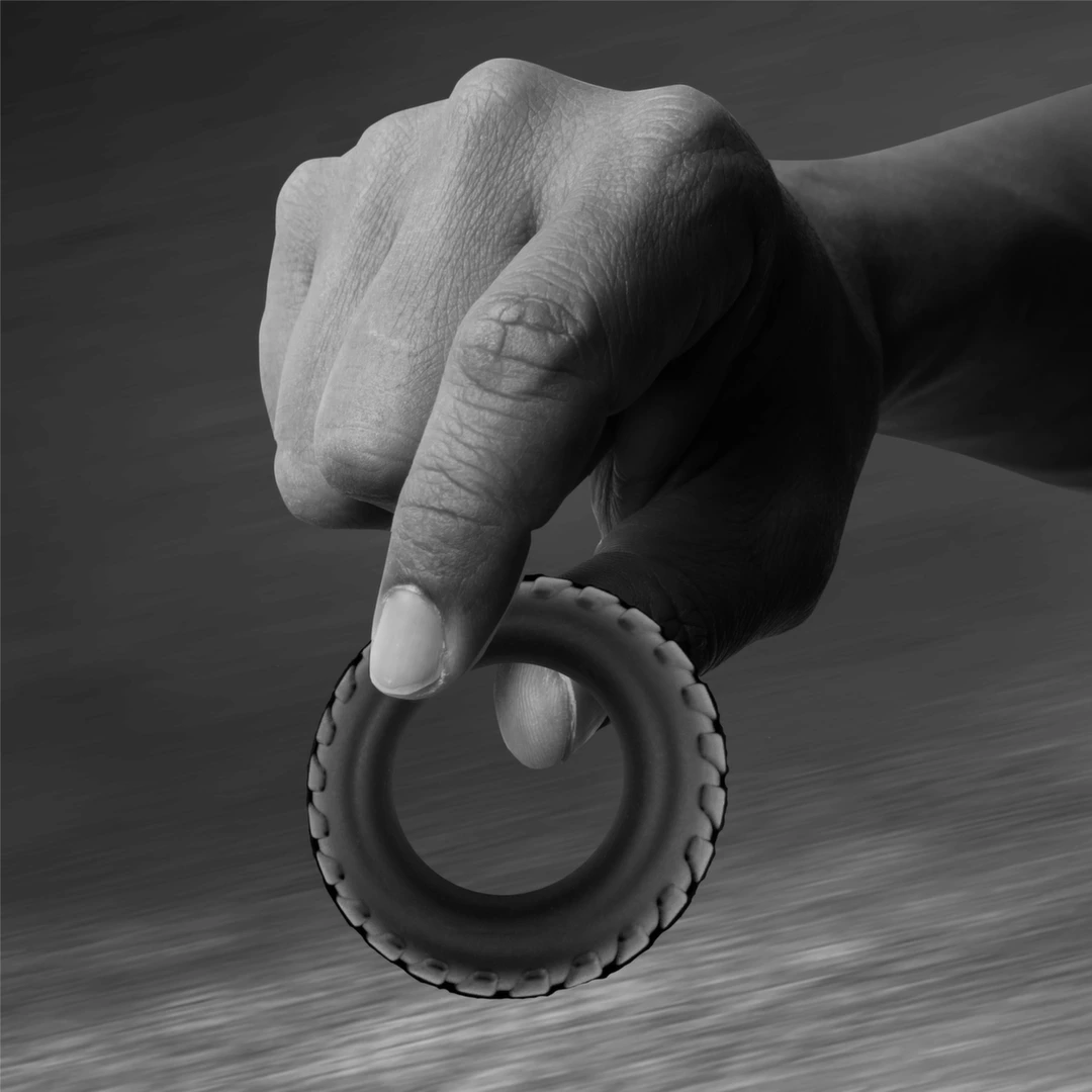 Zestaw 3 czarnych silikonowych pierścieni na penisa VelvOr Rooster Floki Pack