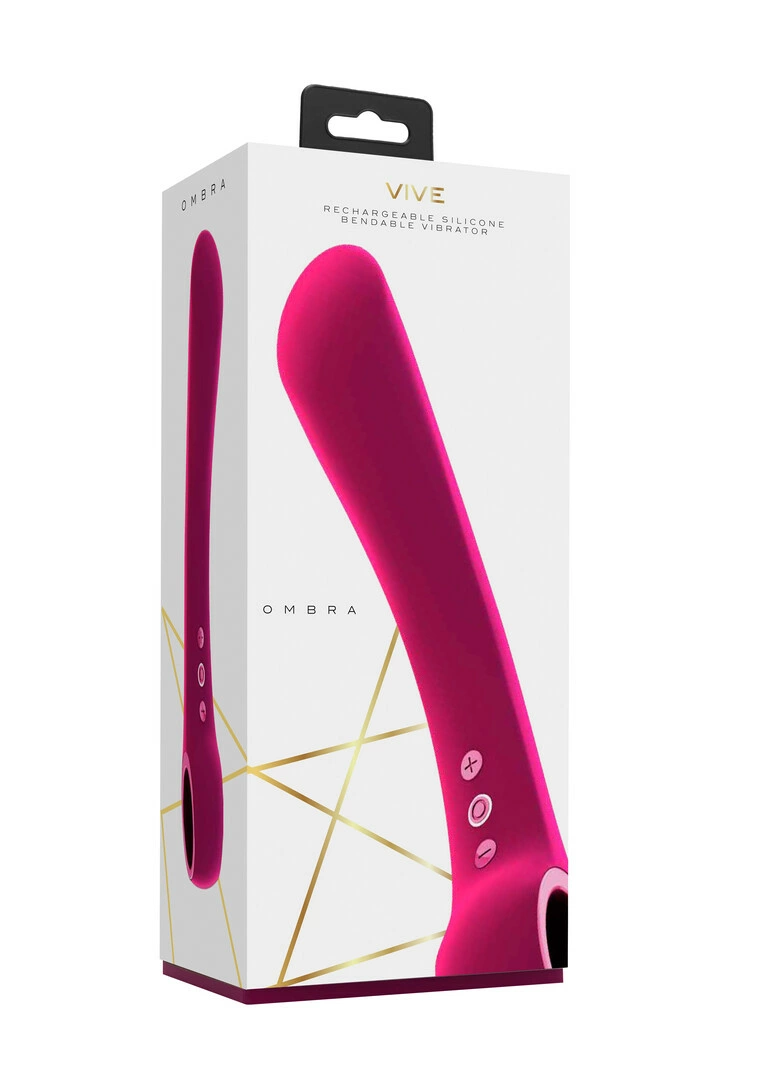 Wibrator do masturbacji pochwy wykonany z różowego silikonu Vivr Ombra