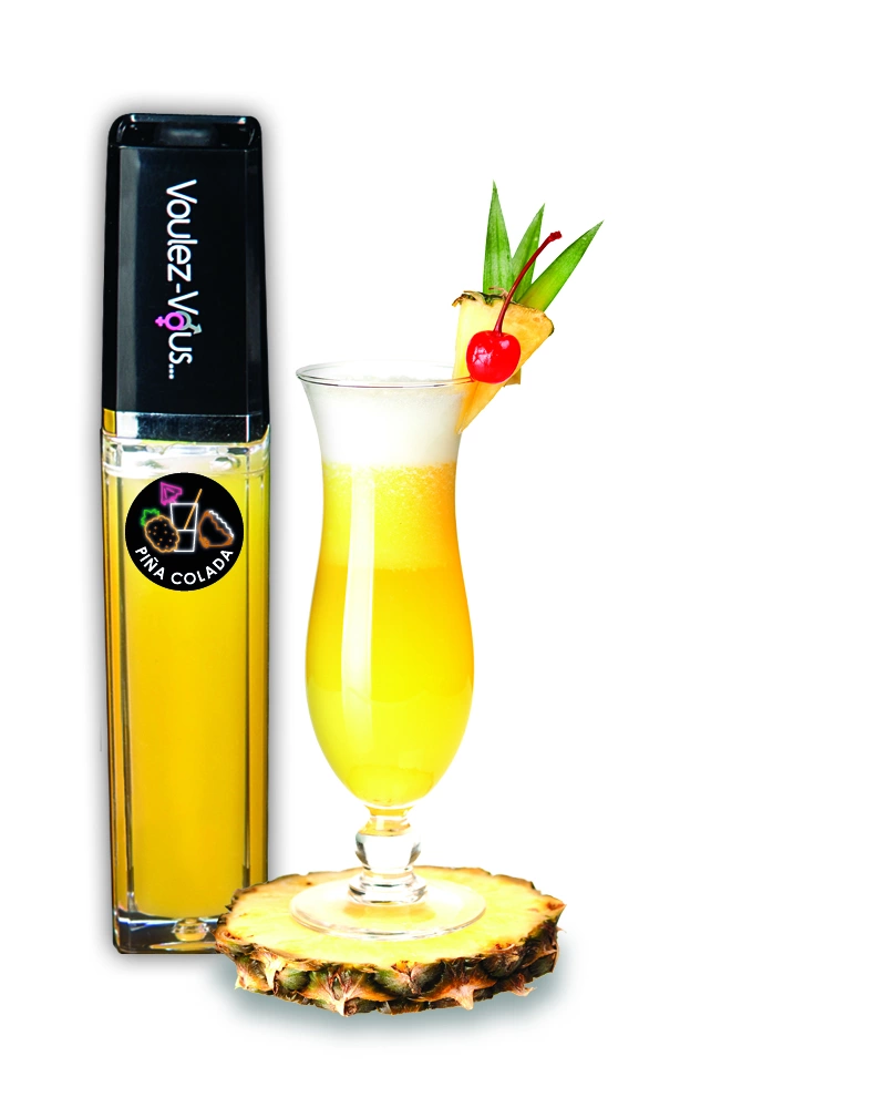 Szminka stymuluje penisa o smaku pina colada Voulez-Vous... Light Gloss 9 ml