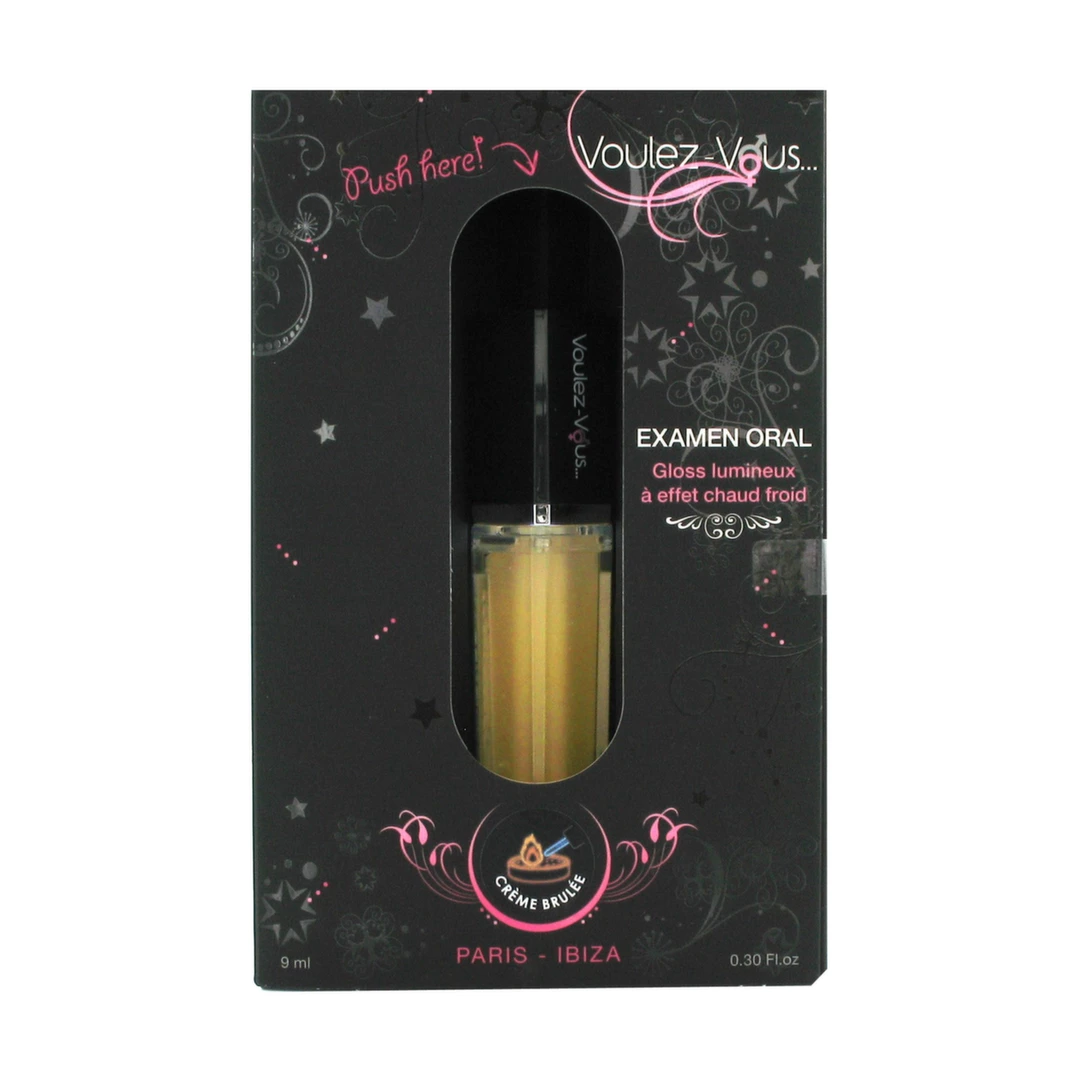 Szminka stymulująca penisa o smaku creme brulee Voulez-Vous... Light Gloss 9 ml