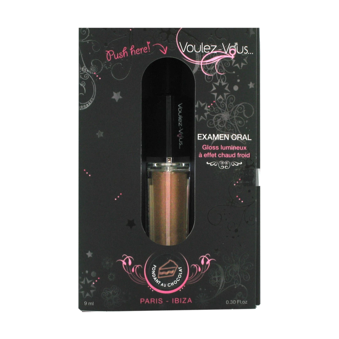 Szminka stymulujacy penis o smaku ciasta czekoladowego Voulez-Vous... Light Gloss 9 ml