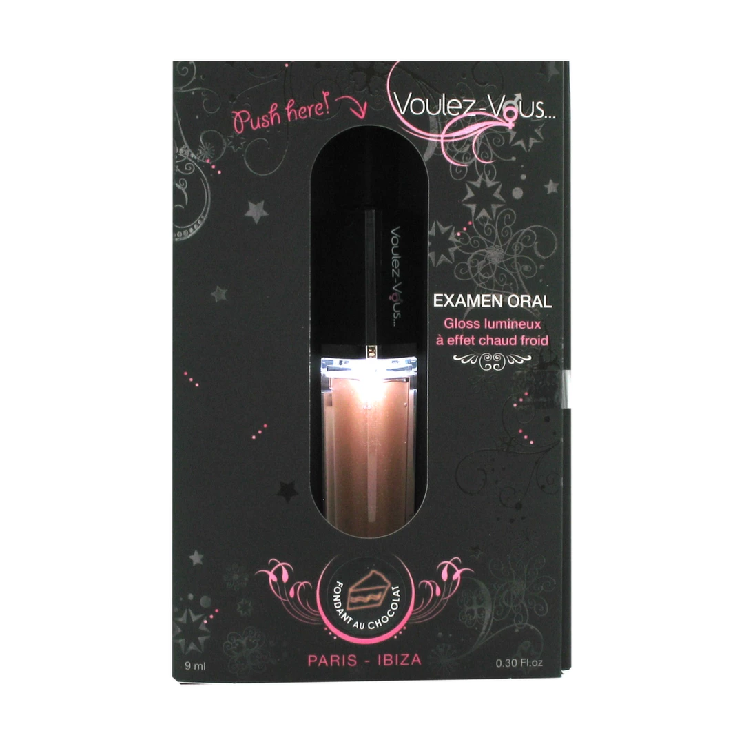 Szminka stymulujacy penis o smaku ciasta czekoladowego Voulez-Vous... Light Gloss 9 ml