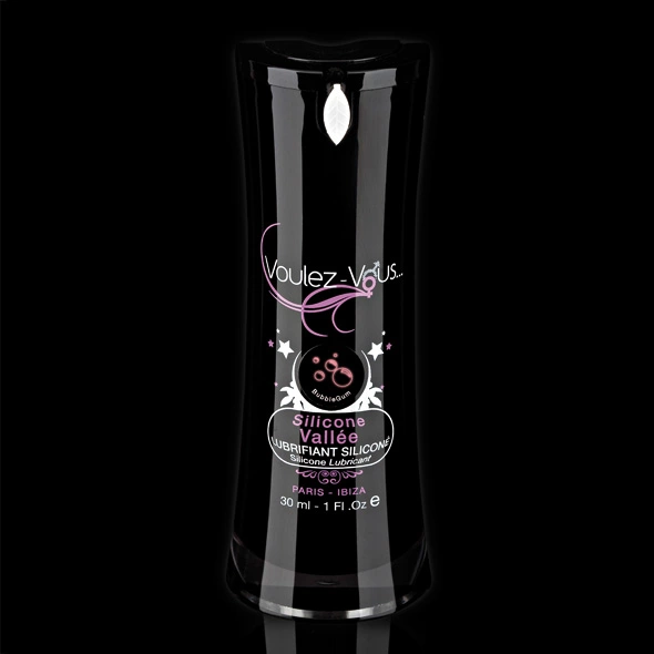 Wodoodporny lubrykant dopochwowy na bazie silikonu do seksu waginalnego o smaku gumy do żucia Voulez-Vous Silicone 30 ml Wodoodporny lubrykant dopochwowy na bazie silikonu do seksu waginalnego o smaku gumy do żucia Voulez-Vous Silicone 30 ml