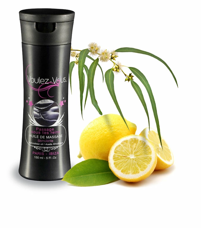 Olejek do masażu o aromacie cytryny i eukaliptusa Voulez-Vous... 150 ml