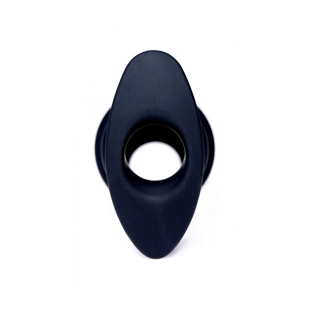 Tunel analny wykonany z czarnego silikonu XR Brands 7 cm Tunel analny wykonany z czarnego silikonu XR Brands 7 cm