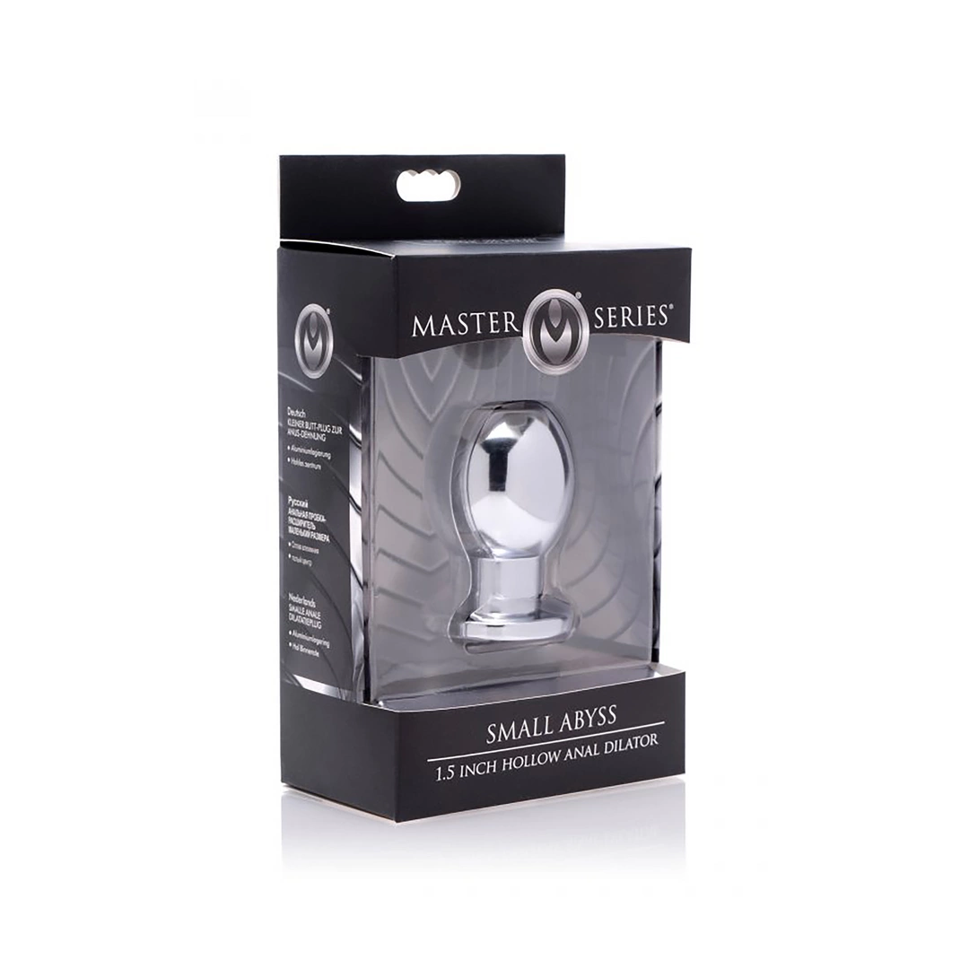 Tunel analny wykonany ze srebrnej stali nierdzewnej Night Fantasy 6 cm