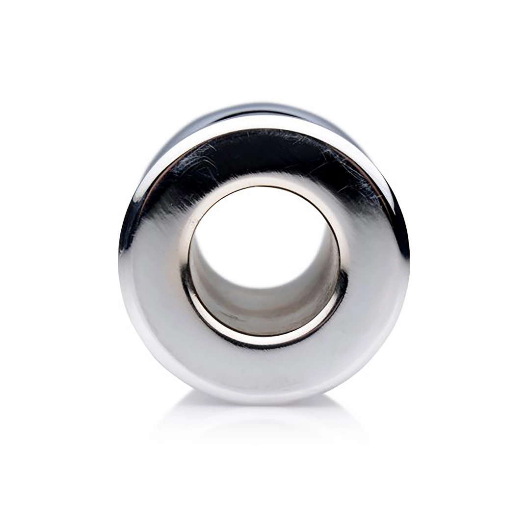 Tunel analny wykonany ze srebrnej stali nierdzewnej Night Fantasy 6 cm